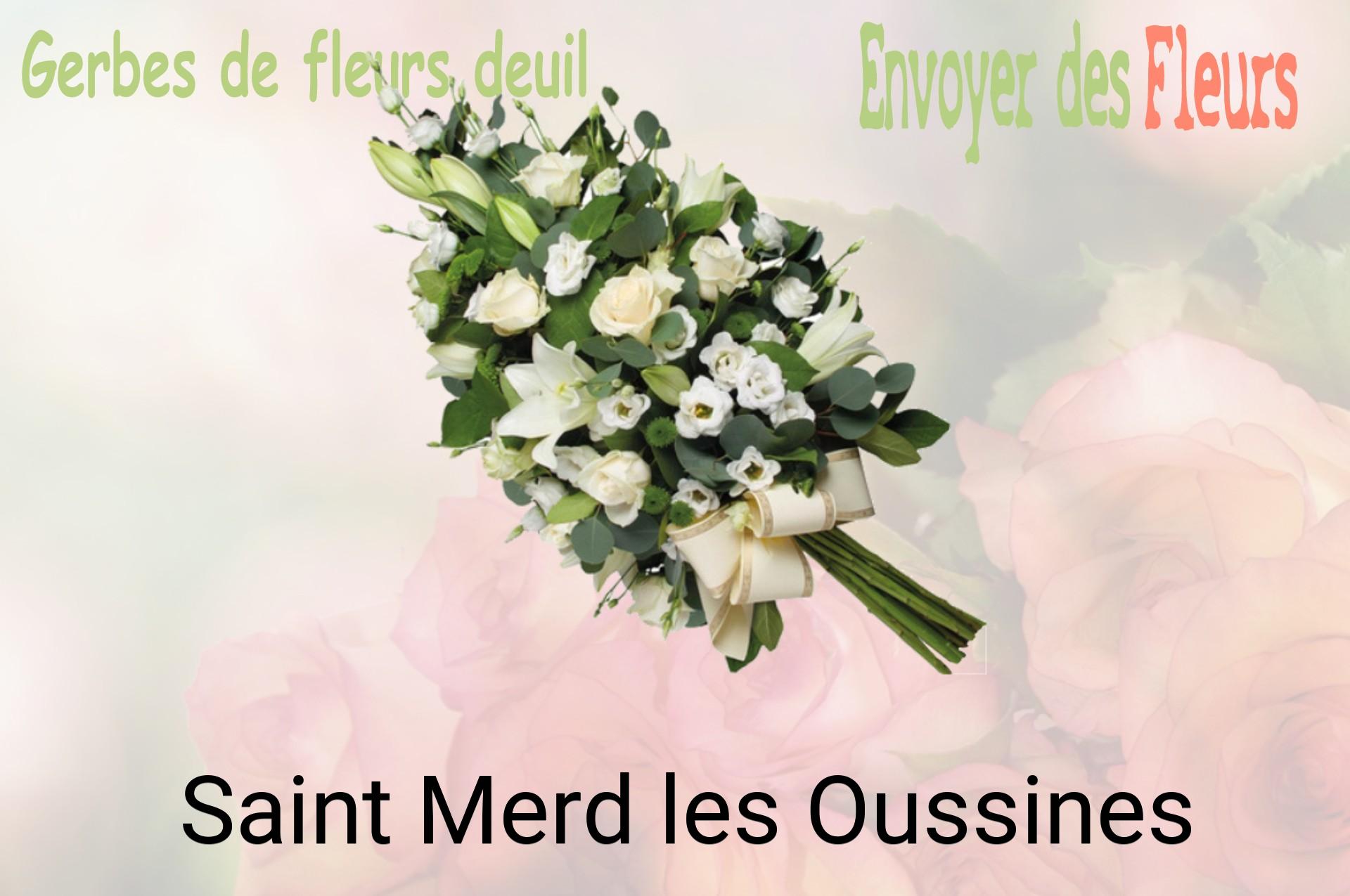 Gerbe de fleurs de deuil livrée à Saint-Merd-les-Oussines